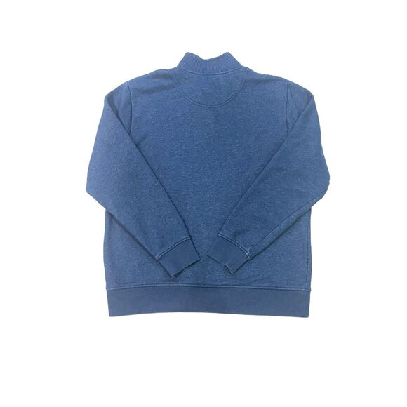 Mens Orvis Quarter Zip Blue Pullover Sweater Size L - Picture 4 of 6